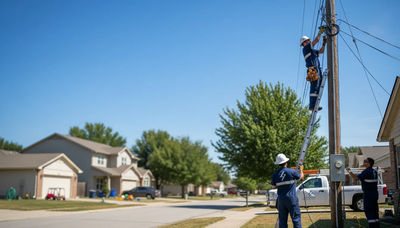 Residential electrician providing installation services in Reasnor, IA